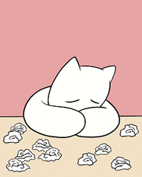 Meowlove_world reaction cat sad pink GIF