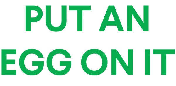 fried egg breakfast Sticker by Highly Likely