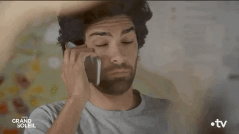 Shocked Phonecall GIF by Un si grand soleil