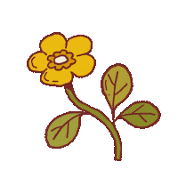 Illustration Flower Sticker