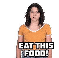 Hungry Eat This Food Sticker by Leroy Patterson
