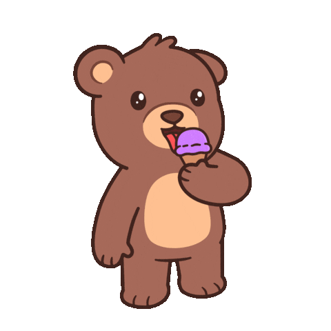 Happy Teddy Bear Sticker by BEARISH