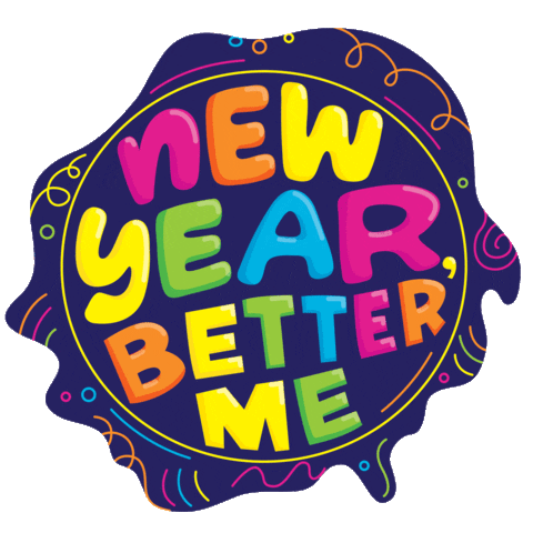 new year resolution Sticker by Carawrrr