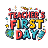 First Day School Sticker by Jennifer Greenhill