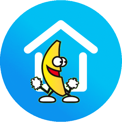 roommateapp home banana room flat Sticker