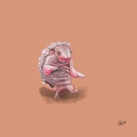 Digital Art Hedgehog GIF