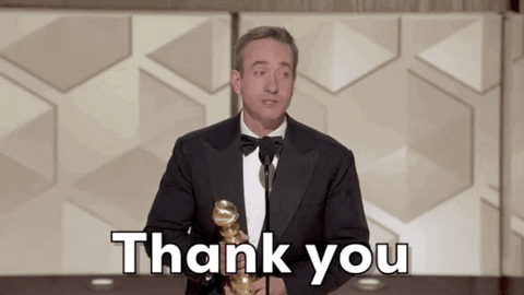 Thank You GIF by Golden Globes