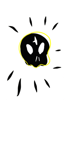 nokokoart giphyupload mexico skull calavera GIF