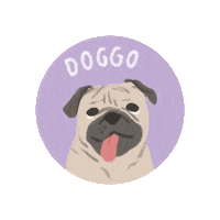 dog Sticker by Serious Studio