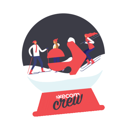 Snow Winter Sticker by Execom