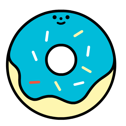 Donuts Eating Sticker by Portland International Airport