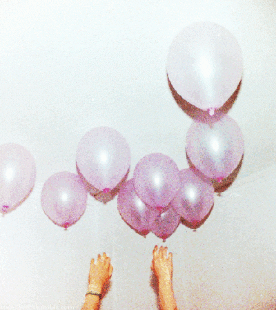 Pink Baloons GIF