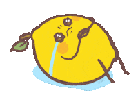 Sad Lemon Sticker