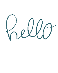 Calligraphy Hello Sticker