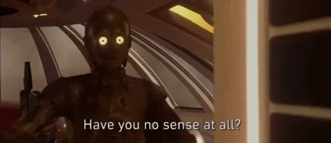 episode 2 have you no sense at all GIF by Star Wars