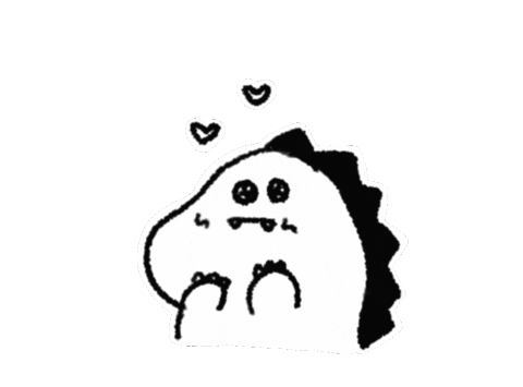 In Love Dinosaur Sticker