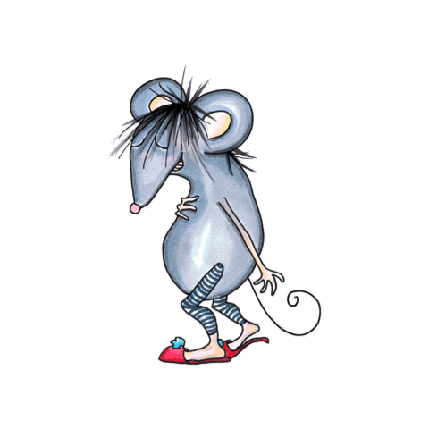 Embarrassed Mouse Sticker