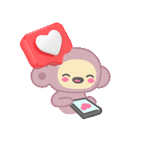 elistorycriativo amor coracao celular urso Sticker