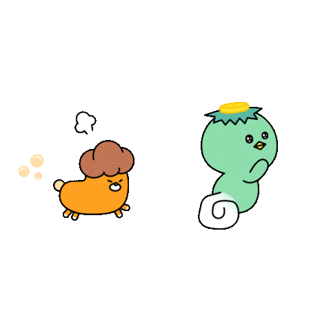 Angry Run Sticker