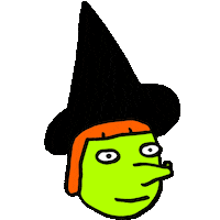 Happy Wicked Witch Sticker by CONTROL CENTER