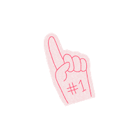 loewenzahnorganics finger cheering one numberone Sticker