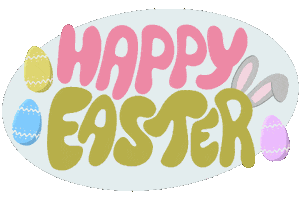 Easter Bunny Spring Sticker