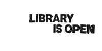 The Library Is Open Book Sticker by ISIT.magazine