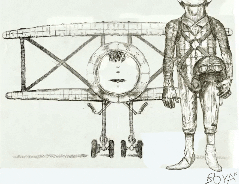 Face Plane GIF by Alex Boya