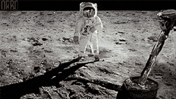 moon landing GIF