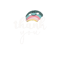 gishellamonica rainbow thank you merci danke Sticker