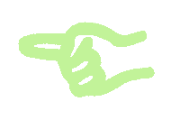 Wildpress green pointing left biodiversity Sticker