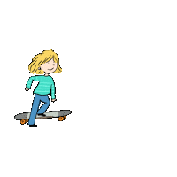 yaomacha skateboarding dynamic moving rider Sticker