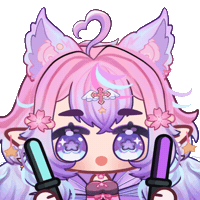 OkamiraVT dance party light hype Sticker