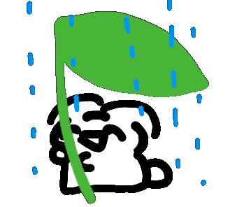 Raining Sticker by Annafish