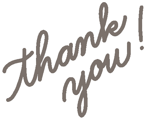 Maddisonshaedesign thank you thanks color calligraphy Sticker