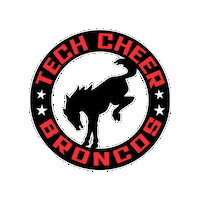 tumbletech broncos techcheer Sticker