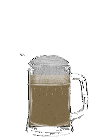 Cerveja Amanteigada Sticker by Café Sala Precisa