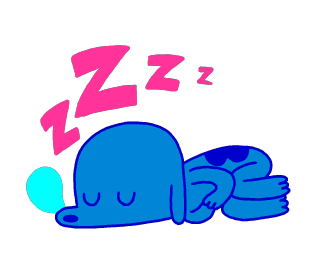 Tired Good Night Sticker by Jason Clarke