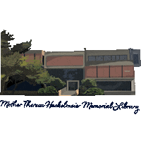 Library Indianapolis Sticker by Marian University