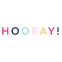 hooray celebrate Sticker by Jessica Brees Photography