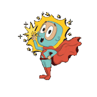 Superheld Sticker by Kröller