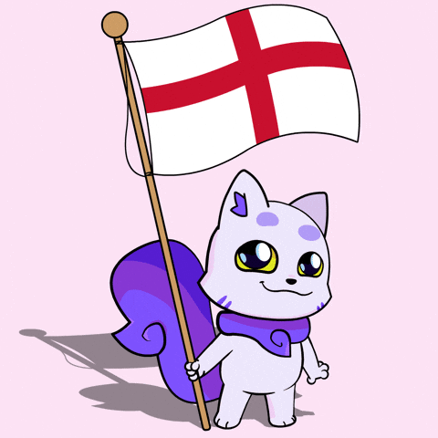 London Flag GIF by Lucky Kat Studios