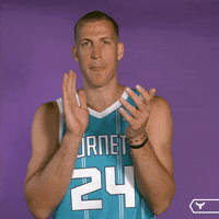 Mason Plumlee Applause GIF by Charlotte Hornets