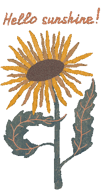 Sunflower Hello Sunshine Sticker
