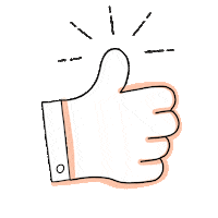 spectrumaurora cute like thumbs up hand Sticker