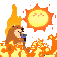 Melting Coffee Time Sticker by WorkBeaver