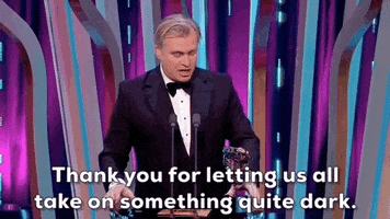 Christopher Nolan Dark GIF by BAFTA