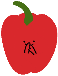 Illustration Blushing Sticker