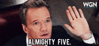 wgnamerica tv high five high himym GIF