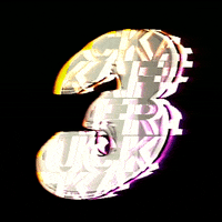 Glitch Numbers GIF by #BASILIO